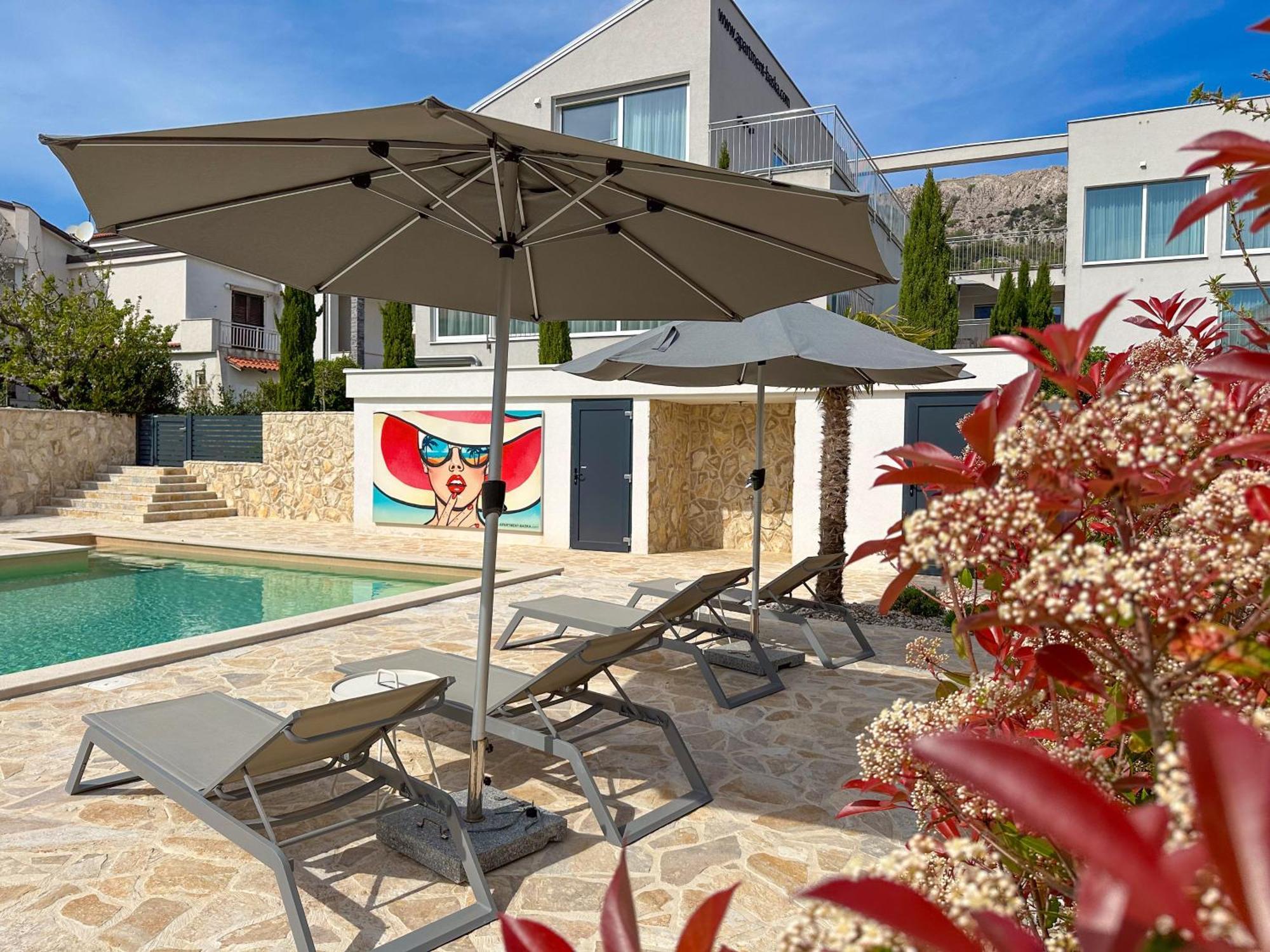 Apartment Baska Mit Poolarea - Krk, Kroatien 외부 사진