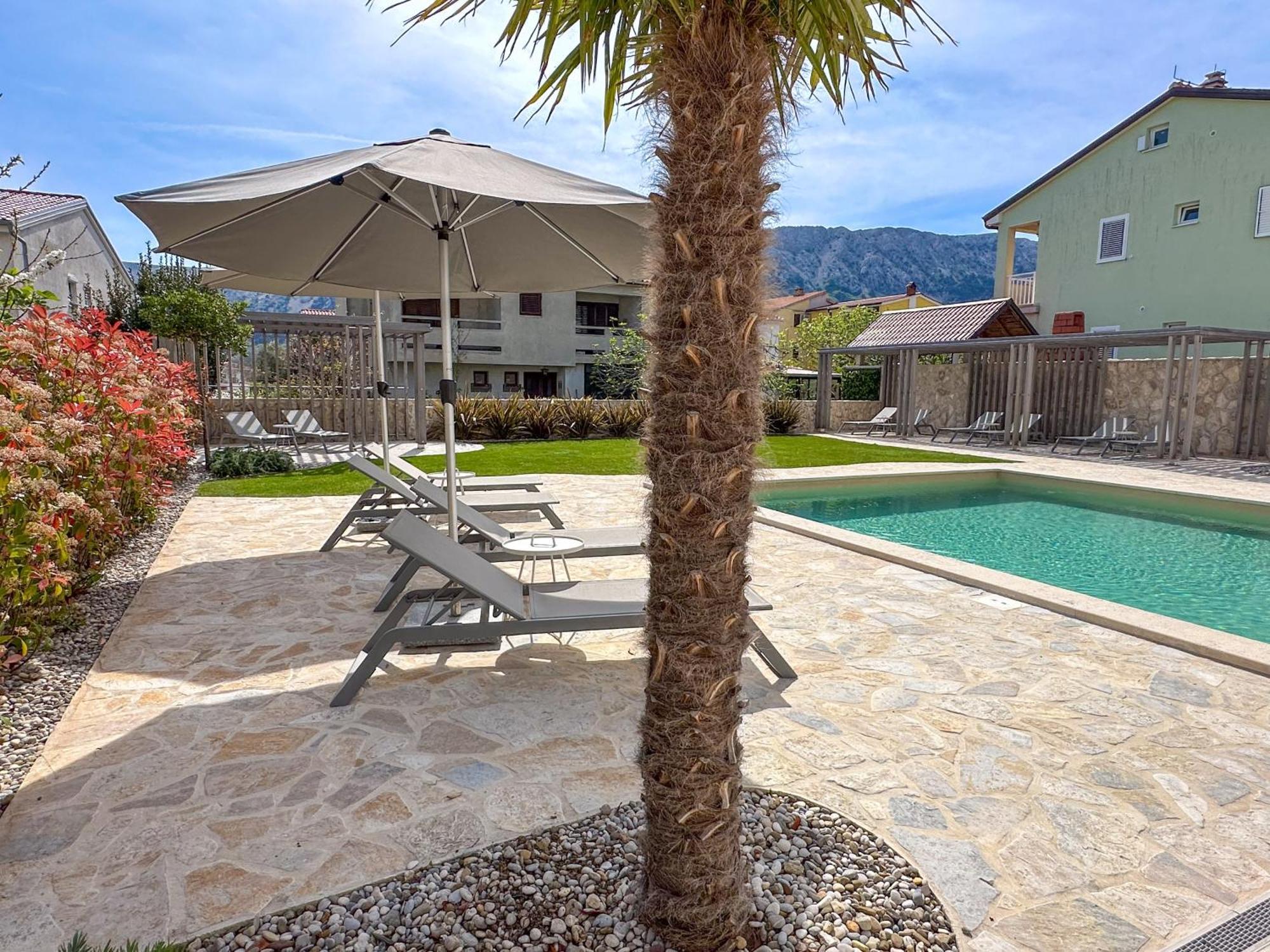 Apartment Baska Mit Poolarea - Krk, Kroatien 외부 사진