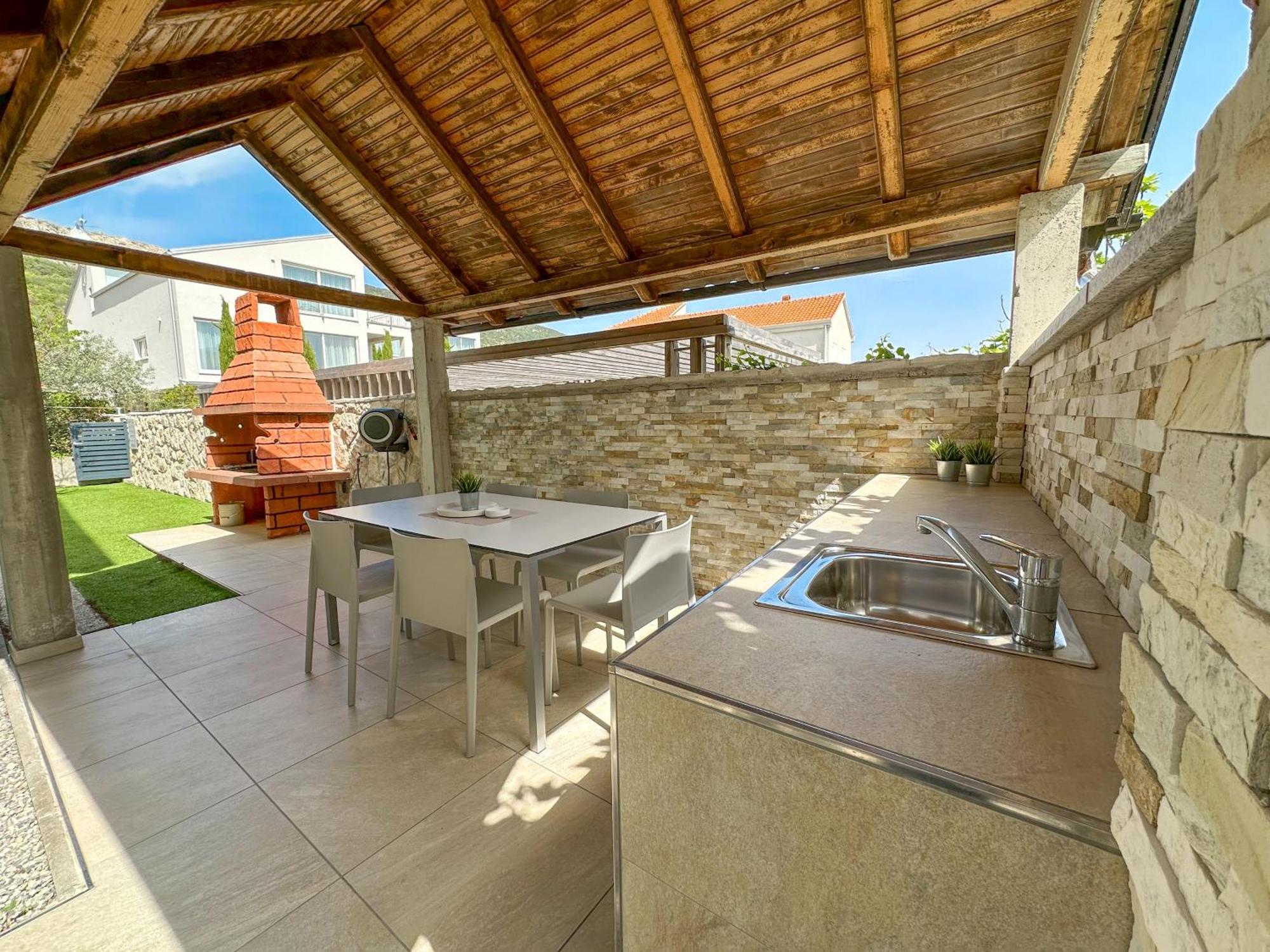 Apartment Baska Mit Poolarea - Krk, Kroatien 외부 사진